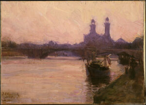 The Seine by Henry Ossawa Tanner, hand-painted oil painting reproduction
