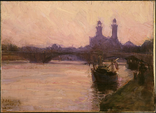 The Seine by Henry Ossawa Tanner, hand-painted oil reproduction