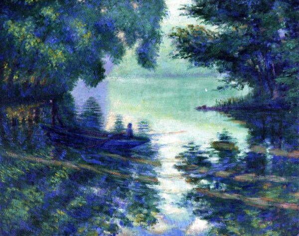 The Seine Near Giverny by Theodore Earl Butler, hand-painted oil painting reproduction