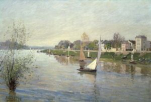 The Seine at Argenteuil by Alfred Sisley, hand-painted oil painting reproduction