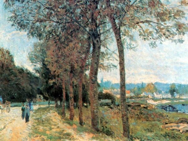 The Seine at Marly by Alfred Sisley, hand-painted oil painting reproduction