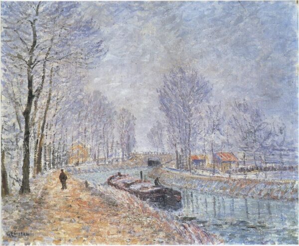 The Seine at Pontoise by Gustave Loiseau, hand-painted oil painting reproduction