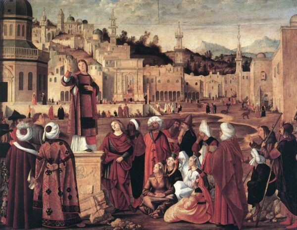 The Sermon of Saint Stephen by Vittore Carpaccio, hand-painted oil painting reproduction