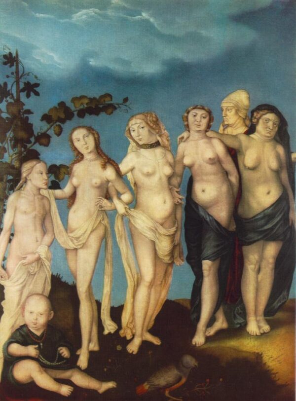The Seven Ages of Woman by Hans Baldung Grien, hand-painted oil painting reproduction