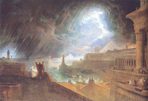 The Seventh Plague of Egypt by John Martin, hand-painted oil painting reproduction