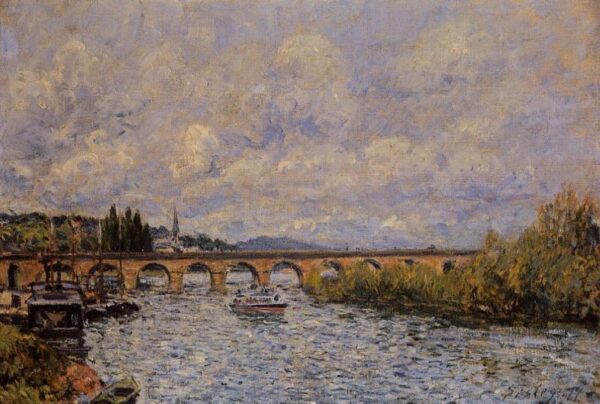 The Sevres Bridge II by Alfred Sisley, hand-painted oil painting reproduction