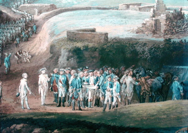 The Siege of Yorktown 1784 by Louis Nicolas van Blarenberghe, hand-painted oil painting reproduction