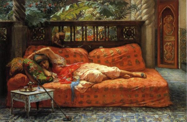 The Siesta by Frederick Arthur Bridgman, hand-painted oil painting reproduction