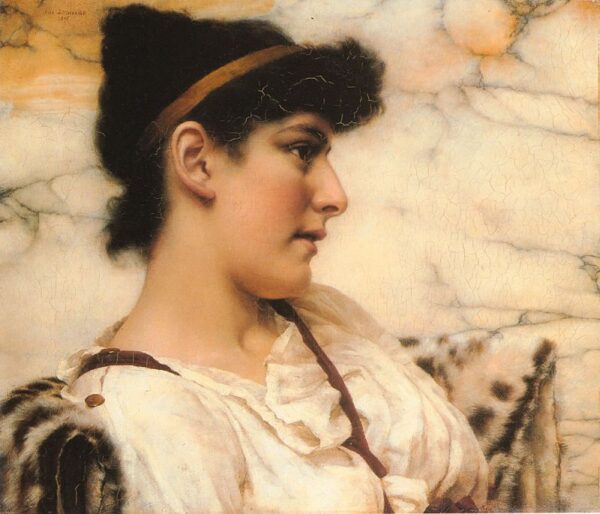 The Siesta by John William Godward, hand-painted oil painting reproduction