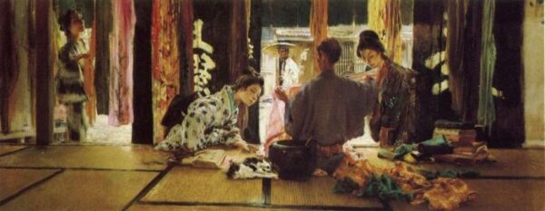 The Silk Merchant by Robert Frederick Blum, hand-painted oil painting reproduction