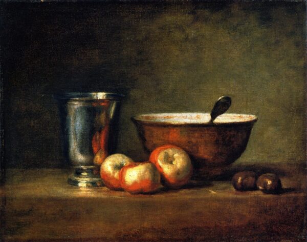 The Silver Goblet and Knife by Jean-Baptiste-Siméon Chardin, hand-painted oil painting reproduction