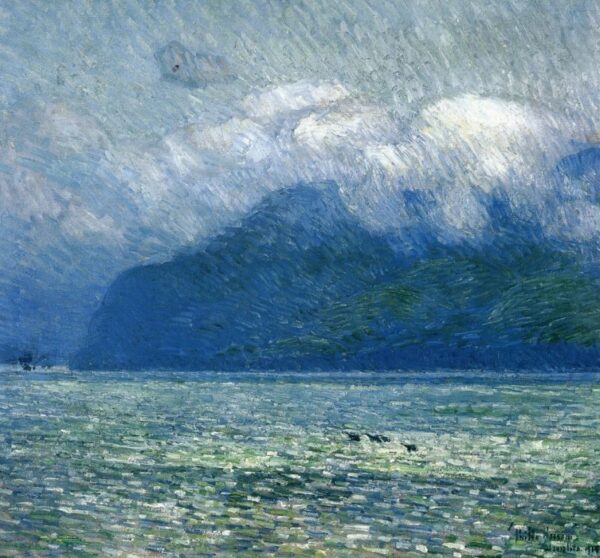 The Silver Veil and the Golden Gate by Frederick Childe Hassam, hand-painted oil reproduction