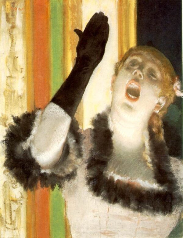 The Singer with the Glove by Edgar Degas, hand-painted oil painting reproduction