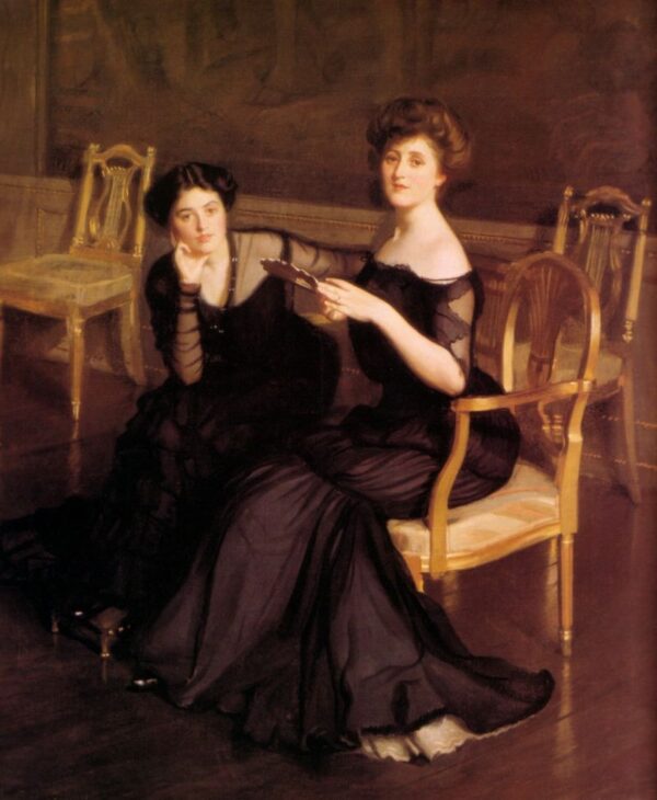 The Sisters by William McGregor Paxton, hand-painted oil painting reproduction