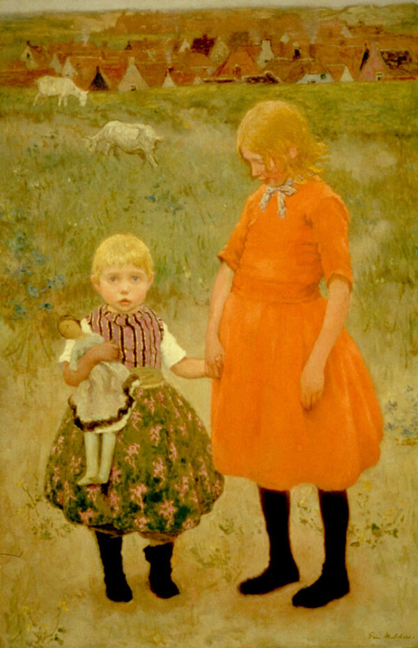 The Sisters by Gari Melchers, hand-painted oil reproduction