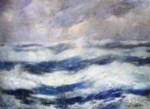 The Sky and the Ocean by Emil Carlsen, hand-painted oil painting reproduction