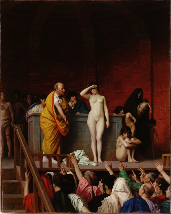 The Slave Market in Rome by Jean-Léon Gérôme, hand-painted oil painting reproduction