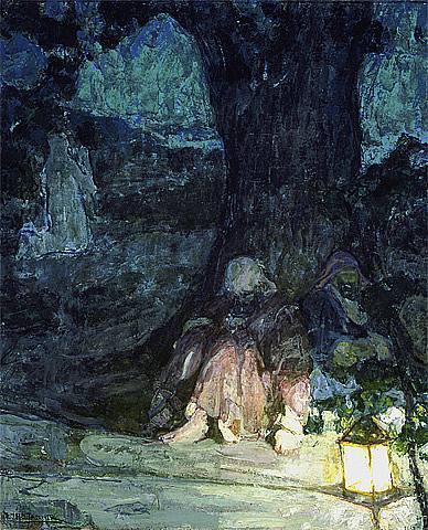 The Sleeping Disciples by Henry Ossawa Tanner, hand-painted oil reproduction