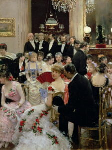 The Soiree 1880 by Jean Béraud, hand-painted oil painting reproduction