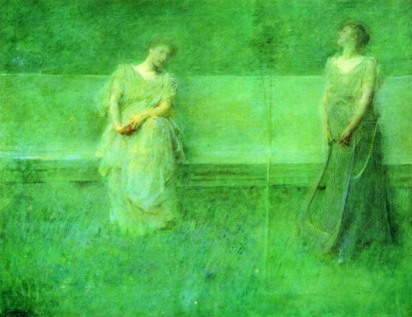 The Song by Thomas Wilmer Dewing, hand-painted oil painting reproduction