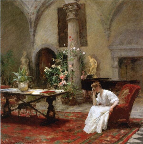 The Song by William Merritt Chase, hand-painted oil painting reproduction