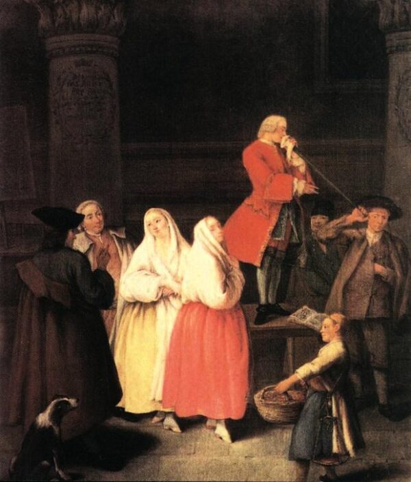 The Soothsayer by Pietro Longhi, hand-painted oil painting reproduction