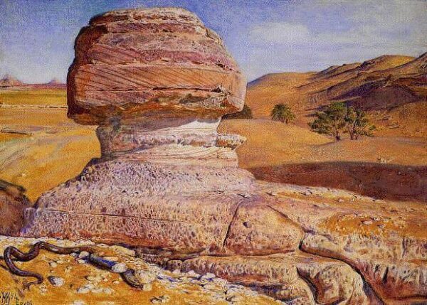 The Sphinx-Gizeh by William Holman Hunt, hand-painted oil painting reproduction