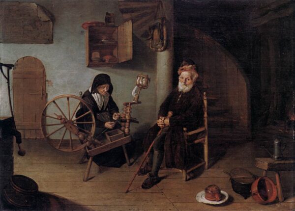 The Spinner by Quiringh van Brekelenkam, hand-painted oil painting reproduction
