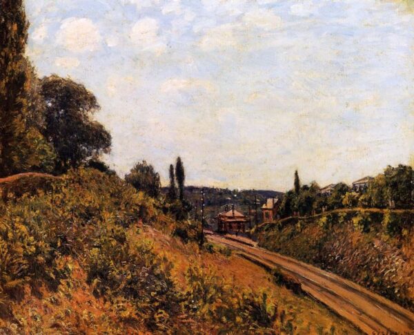 The Station at Sevres by Alfred Sisley, hand-painted oil reproduction