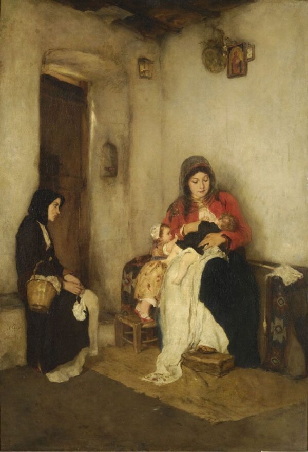 The Stepmother by Nikolaos Gyzis, hand-painted oil painting reproduction