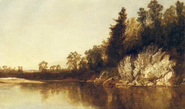 The Still Pool by John Frederick Kensett, hand-painted oil painting reproduction