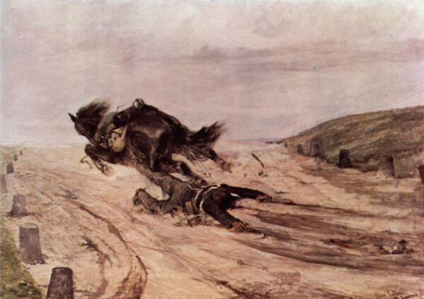 The Stirrup by Giovanni Fattori, hand-painted oil painting reproduction