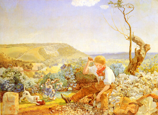 The Stonebreaker by John Brett, hand-painted oil painting reproduction