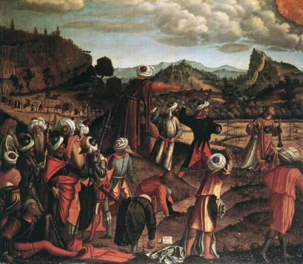 The Stoning of Saint Stephen by Vittore Carpaccio, hand-painted oil painting reproduction