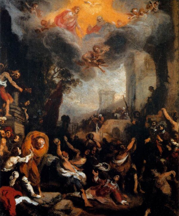 The Stoning of St Stephen by Lodovico Cigoli, hand-painted oil painting reproduction