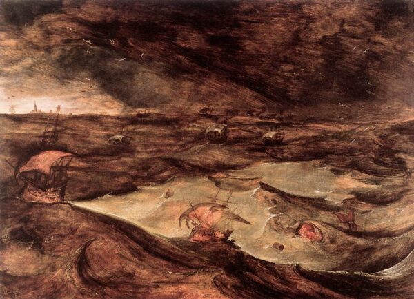 The Storm at Sea by Pieter Brueghel the Elder, hand-painted oil painting reproduction