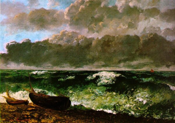 The Stormy Sea by Gustave Courbet, hand-painted oil painting reproduction