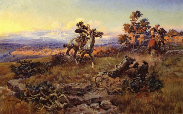 The Stranglers by Charles Marion Russell, hand-painted oil painting reproduction