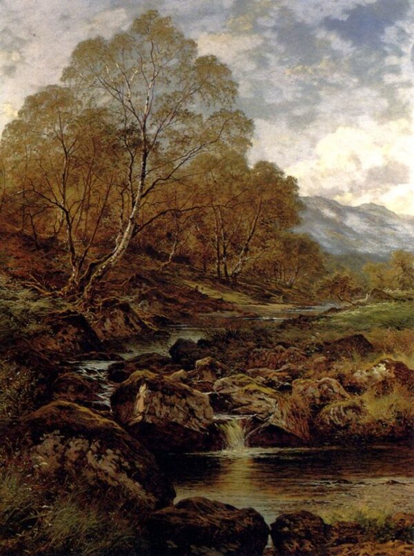 The Stream From The Hills Of Wales by Benjamin Williams Leader, hand-painted oil painting reproduction