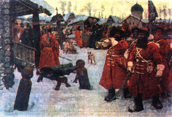 The Streltsy by Sergey Ivanov, hand-painted oil painting reproduction