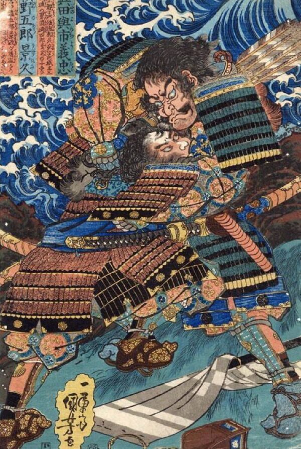 The Struggle by Utagawa Kuniyoshi, hand-painted oil painting reproduction