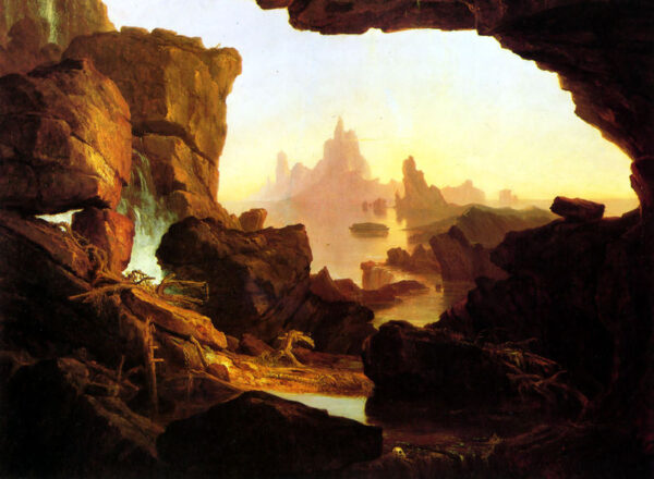The Subsiding of the Waters of the Deluge by Thomas Cole, hand-painted oil painting reproduction