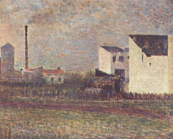 The Suburbs by Georges Pierre Seurat, hand-painted oil painting reproduction