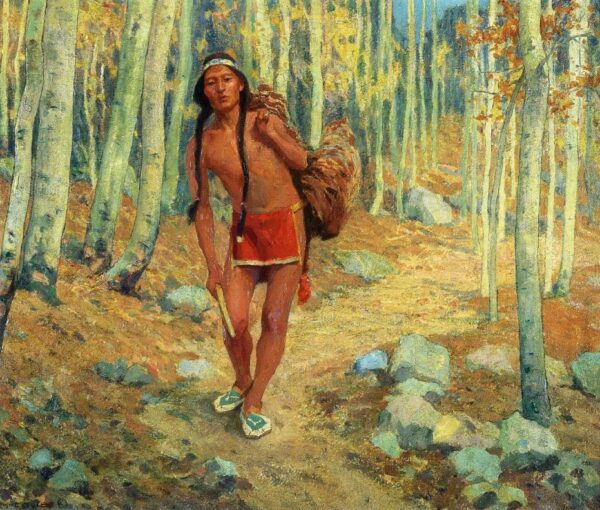 The Successful Hunter by E Irving Couse, hand-painted oil painting reproduction