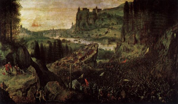 The Suicide of Saul by Pieter Brueghel the Elder, hand-painted oil painting reproduction