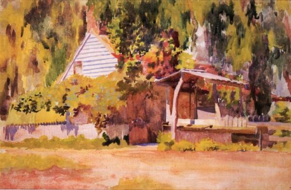 The Summer House by Thomas Pollock Anshutz, hand-painted oil painting reproduction