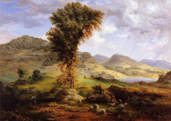 The Sun Shower by George Inness, hand-painted oil painting reproduction