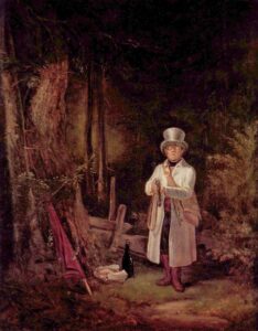 The Sunday Hunter by Carl Spitzweg, hand-painted oil painting reproduction