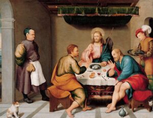 The Supper at Emmaus by Jacopo Bassano, hand-painted oil painting reproduction