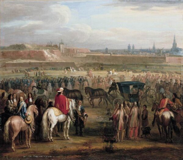 The Surrender of Cambrai by Adam Frans van der Meulen, hand-painted oil painting reproduction